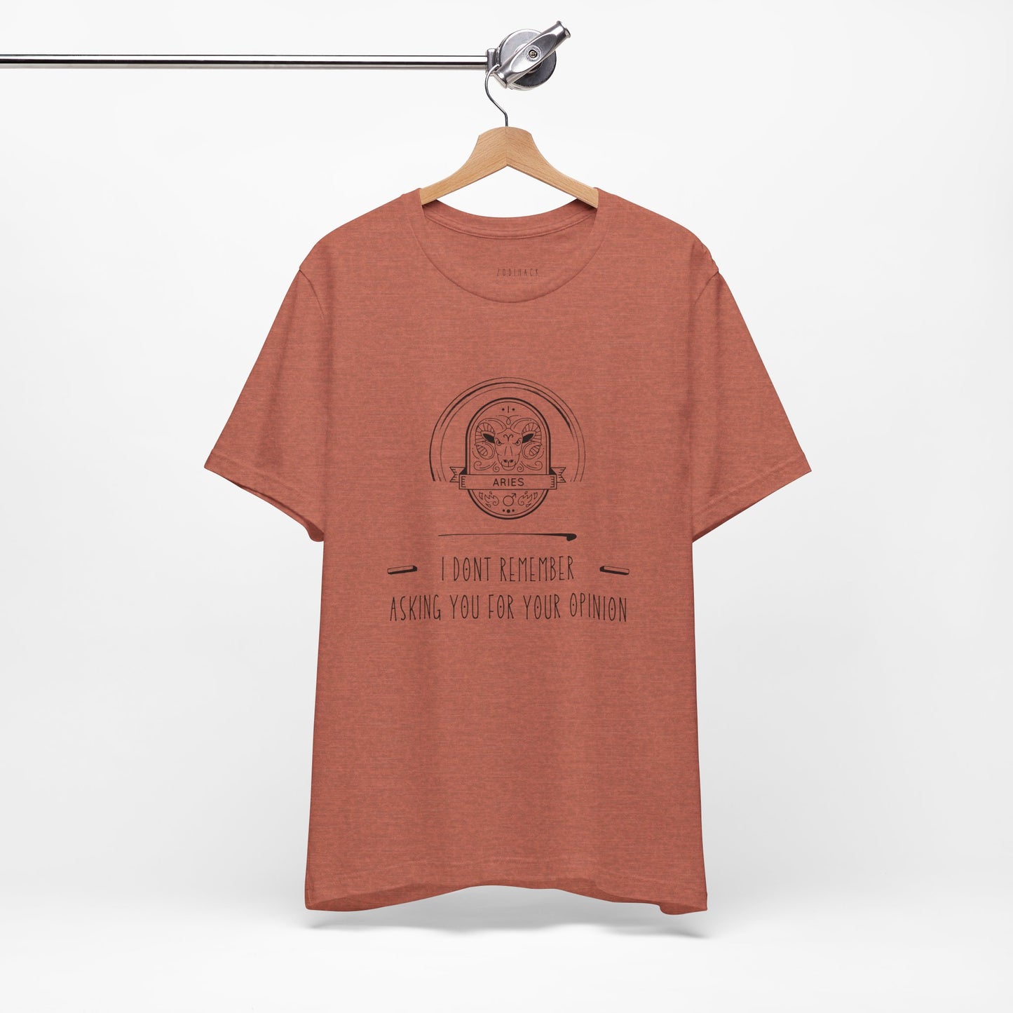 Aries Zodiac Tee, Funny Quote Unisex Tee, Casual Wear, Gift for Friends, Birthday Gift, Everyday Style, Humor Shirt, Statement Tee