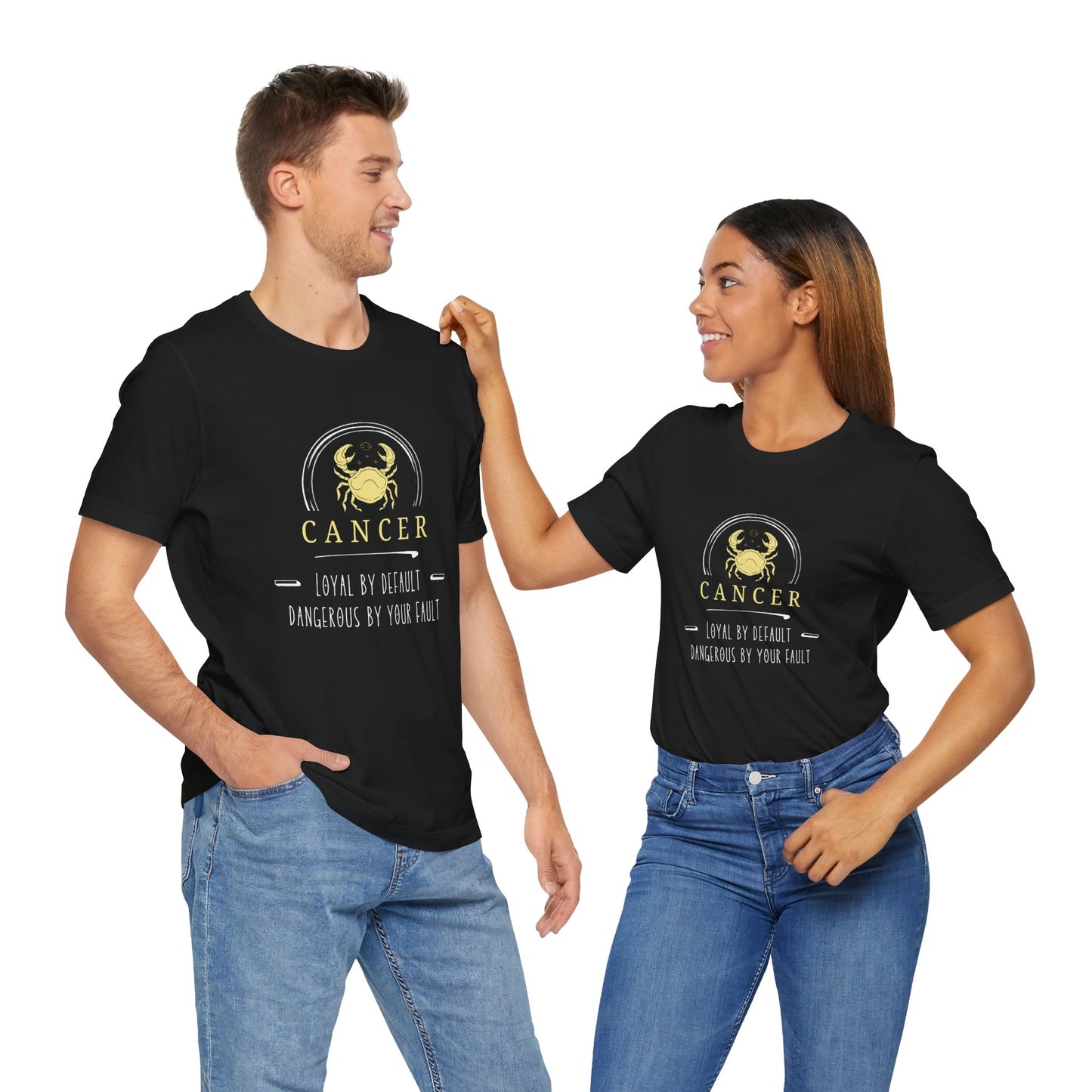 Cancer Zodiac Tee - Loyal & Dangerous, Astrology Shirt, Unisex Horoscope Tee, Birthday Gift, Cancer Sign Apparel