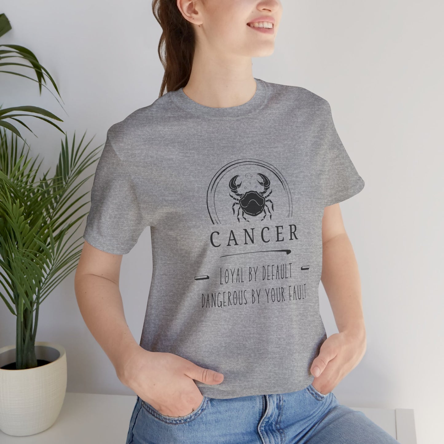 Cancer Zodiac Tee - Loyal & Dangerous, Astrology Shirt, Unisex Horoscope Tee, Birthday Gift, Cancer Sign Apparel