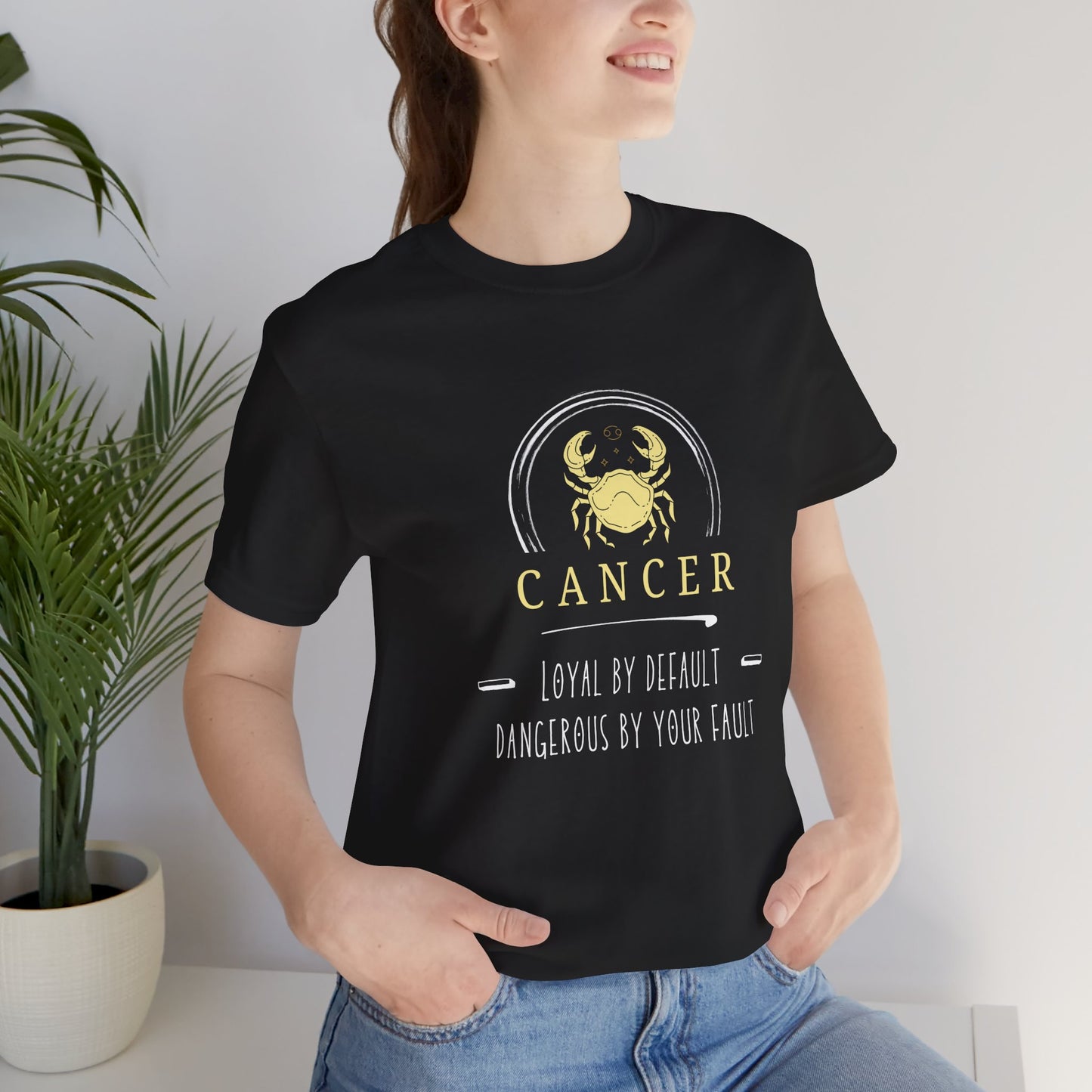 Cancer Zodiac Tee - Loyal & Dangerous, Astrology Shirt, Unisex Horoscope Tee, Birthday Gift, Cancer Sign Apparel
