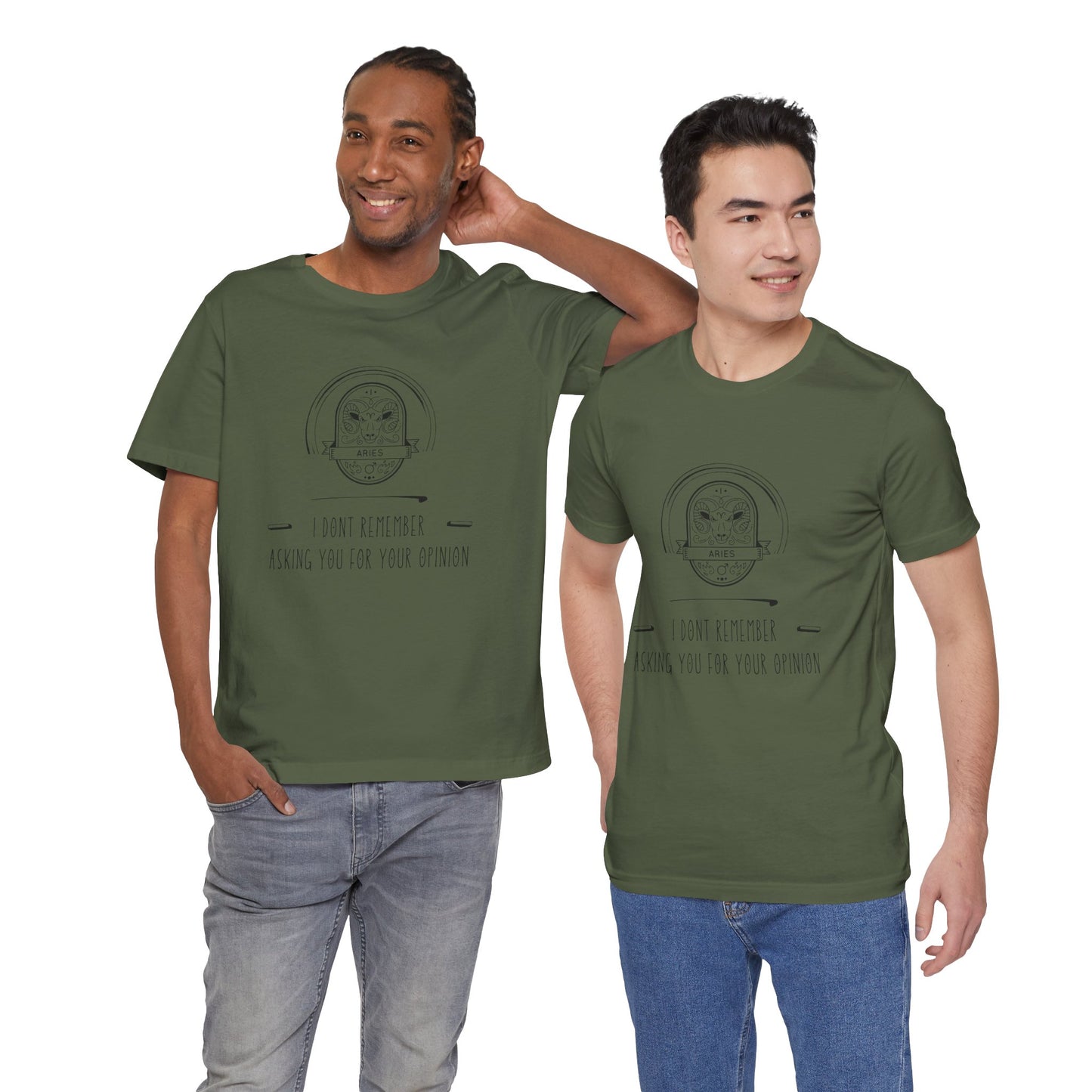 Aries Zodiac Tee, Funny Quote Unisex Tee, Casual Wear, Gift for Friends, Birthday Gift, Everyday Style, Humor Shirt, Statement Tee