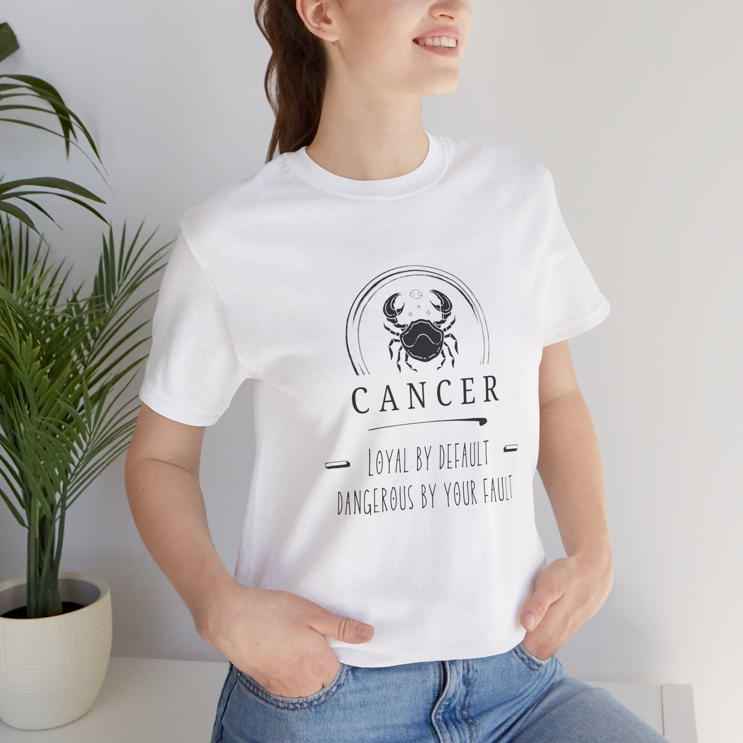 Cancer Zodiac Tee - Loyal & Dangerous, Astrology Shirt, Unisex Horoscope Tee, Birthday Gift, Cancer Sign Apparel