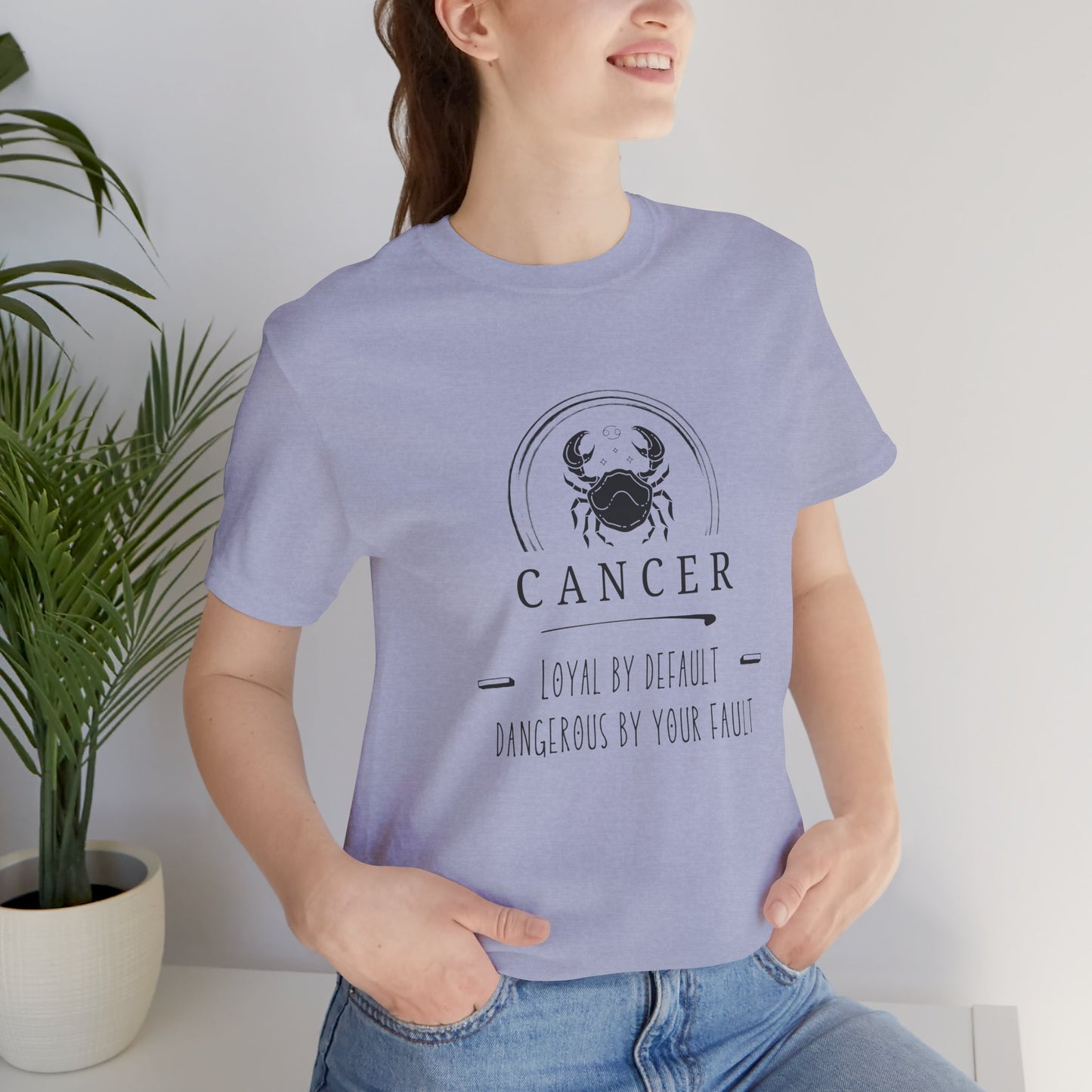 Cancer Zodiac Tee - Loyal & Dangerous, Astrology Shirt, Unisex Horoscope Tee, Birthday Gift, Cancer Sign Apparel