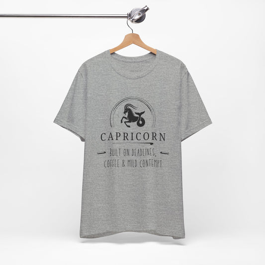 Capricorn Zodiac Tee, Astrology Shirt, Birthday Gift, Horoscope Apparel, Unisex Graphic Tee, Unique Zodiac Tee