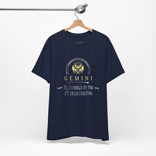 Gemini Evolution Tee, Astrology Shirt, Zodiac T-Shirt, Funny Horoscope Shirt, Unisex Astrology Top, Gift for Geminis