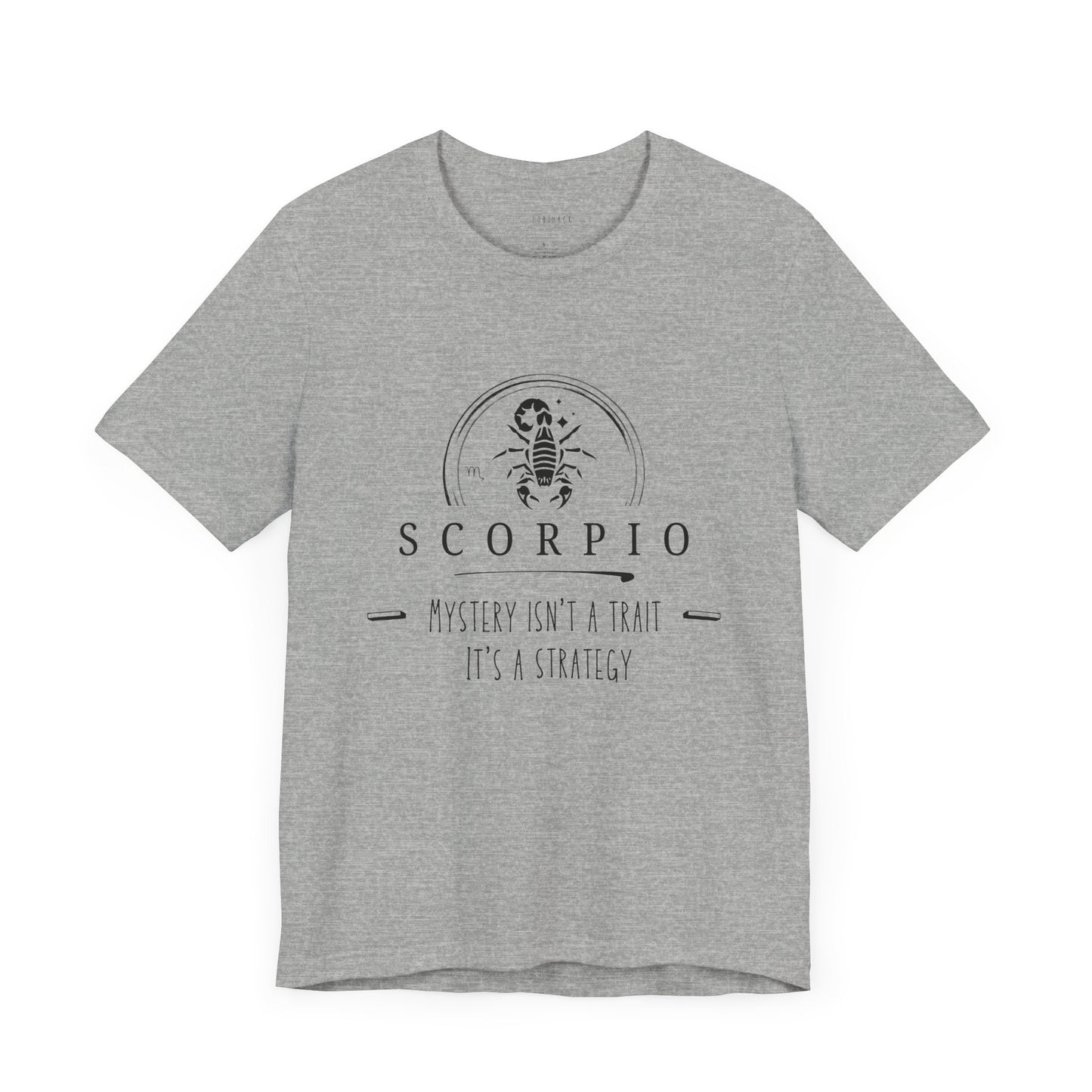 Scorpio Short Sleeve Tee, Zodiac T-Shirt for Scorpio, Astrology Shirt Gift, Birthday Tee, Mystery Isn't a Trait