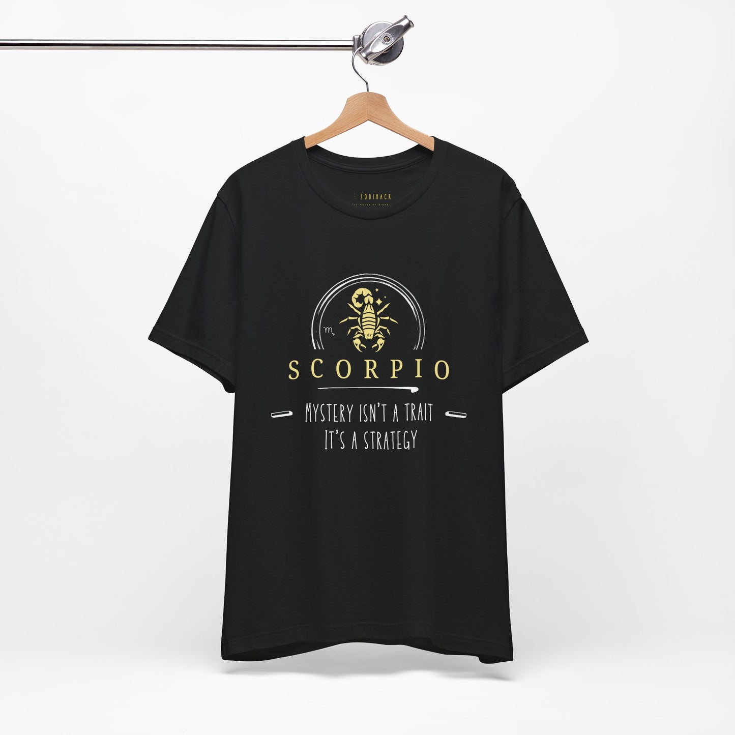 Scorpio Short Sleeve Tee, Zodiac T-Shirt for Scorpio, Astrology Shirt Gift, Birthday Tee, Mystery Isn't a Trait