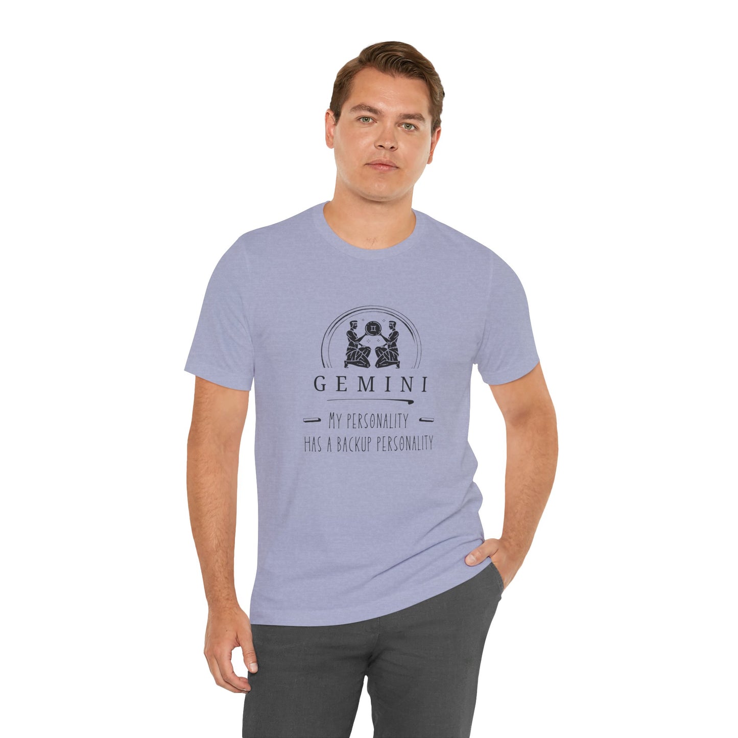 Gemini Astrology Tee - My Personality Has a Backup Personality, Zodiac Shirt, Horoscope Gift, Unisex Gemini Tee, Birthday Shirt