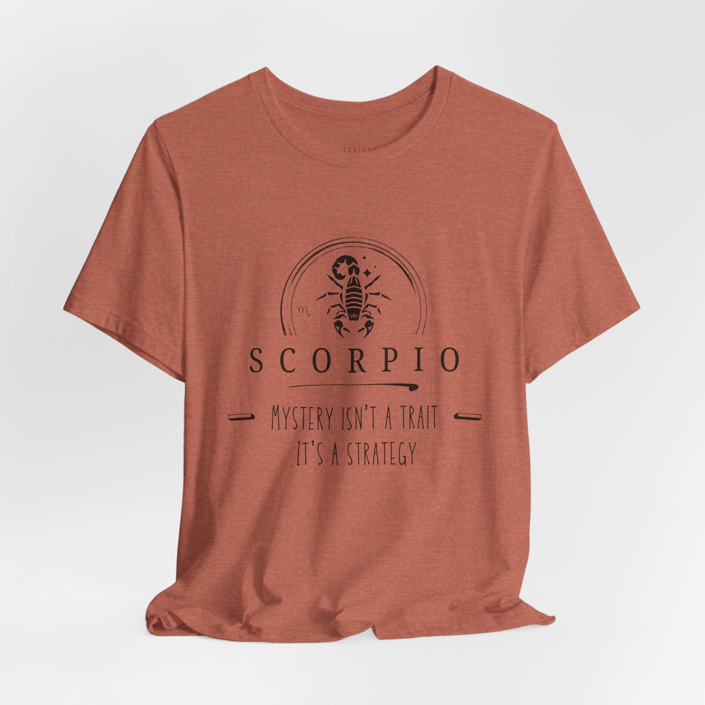 Scorpio Short Sleeve Tee, Zodiac T-Shirt for Scorpio, Astrology Shirt Gift, Birthday Tee, Mystery Isn't a Trait