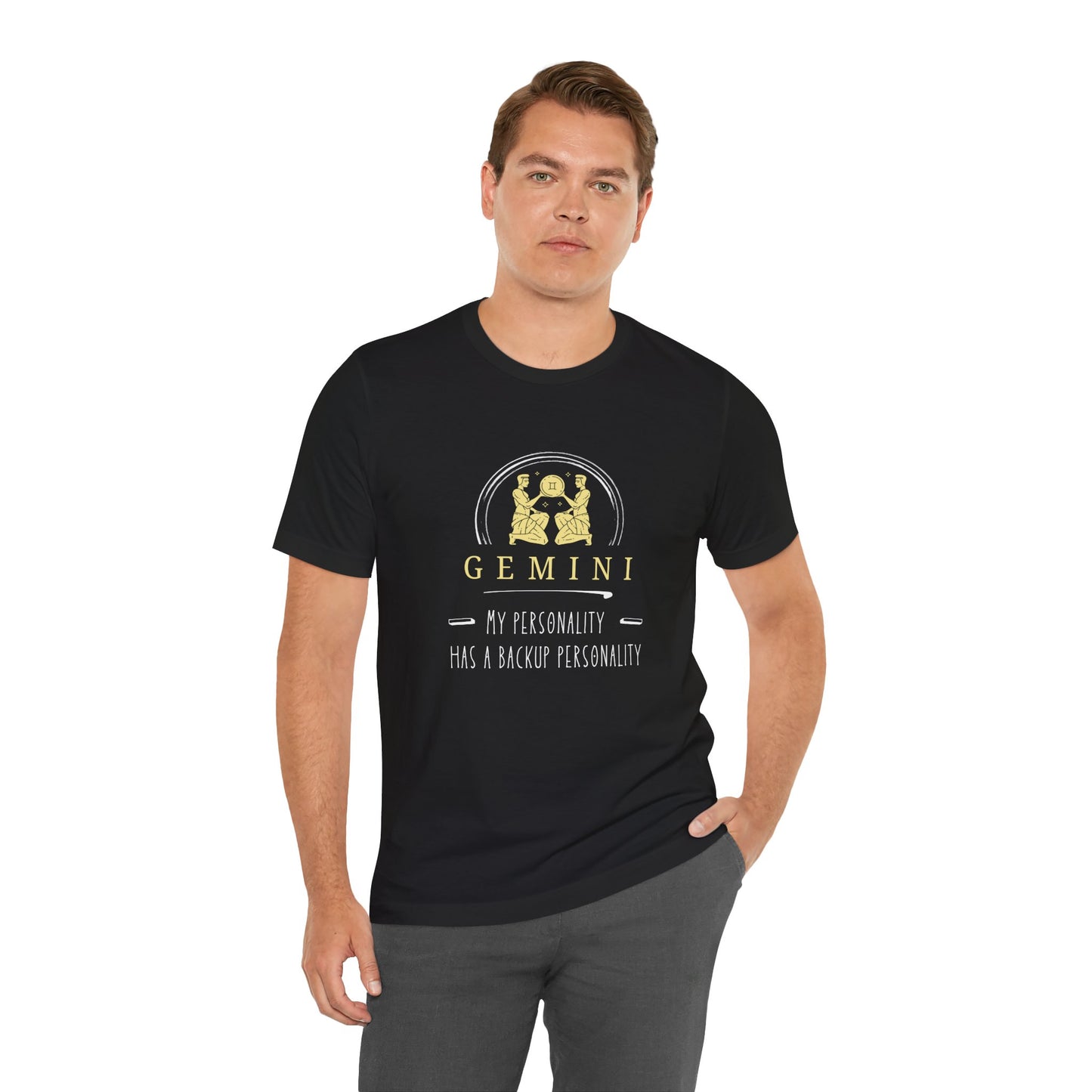 Gemini Astrology Tee - My Personality Has a Backup Personality, Zodiac Shirt, Horoscope Gift, Unisex Gemini Tee, Birthday Shirt