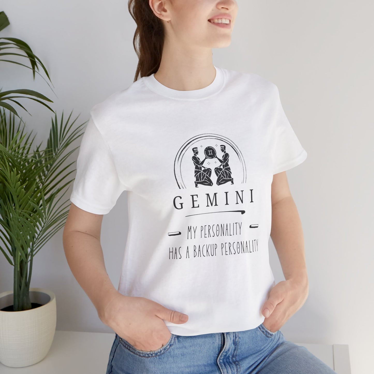 Gemini Astrology Tee - My Personality Has a Backup Personality, Zodiac Shirt, Horoscope Gift, Unisex Gemini Tee, Birthday Shirt