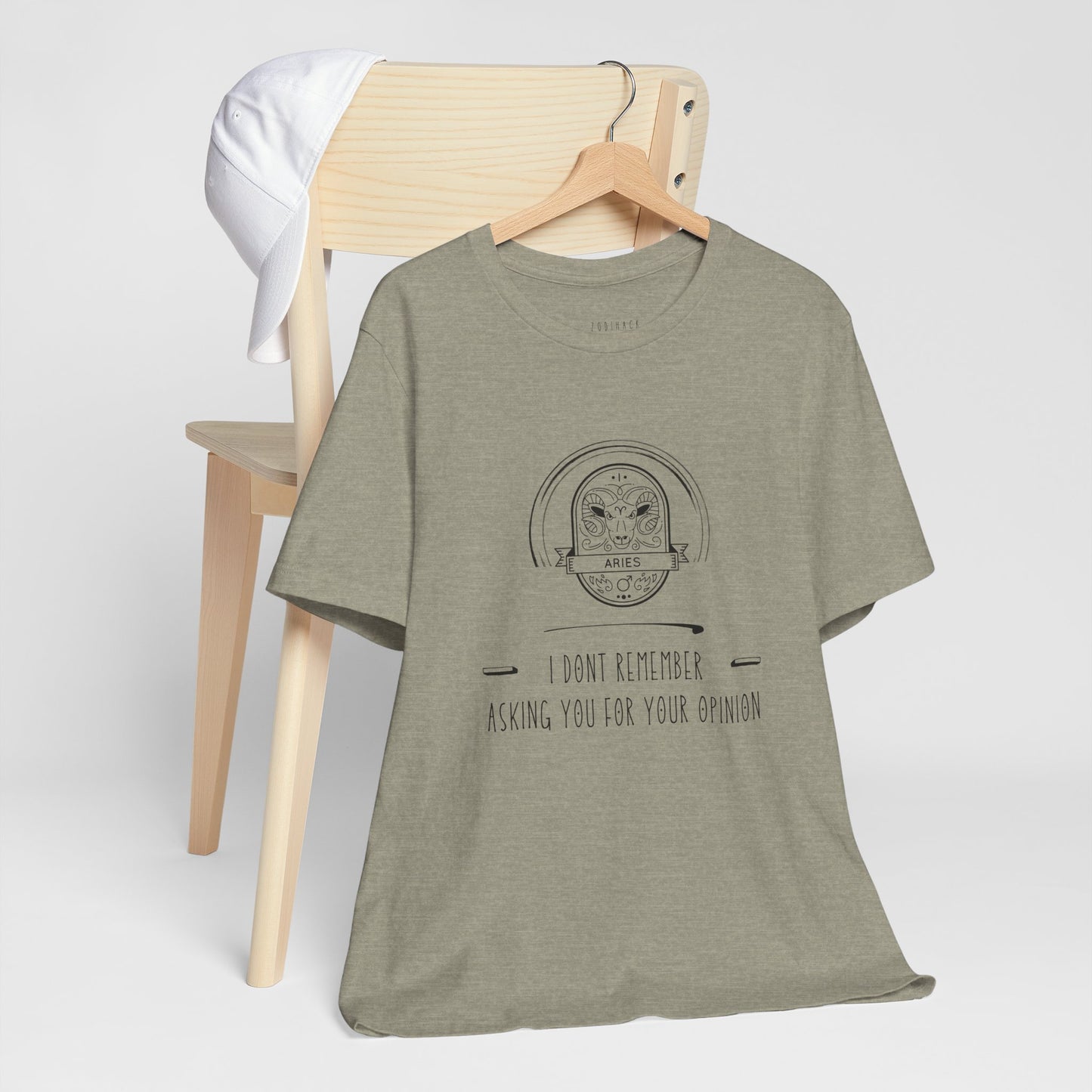 Aries Zodiac Tee, Funny Quote Unisex Tee, Casual Wear, Gift for Friends, Birthday Gift, Everyday Style, Humor Shirt, Statement Tee