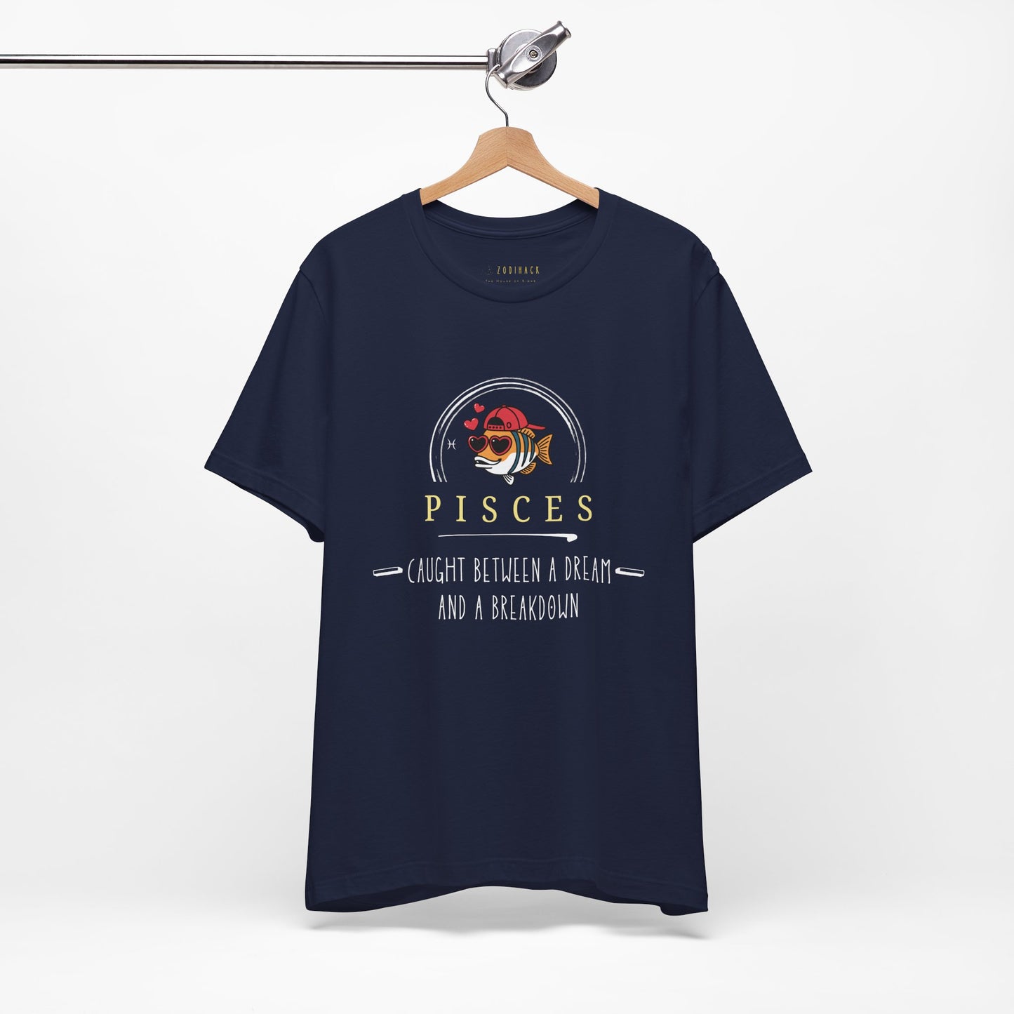 Pisces Caught Between a Dream and a Brink of Reality Tee, Zodiac T-Shirt, Astrology Shirt, Personalized Gift, Unisex Casual Wear