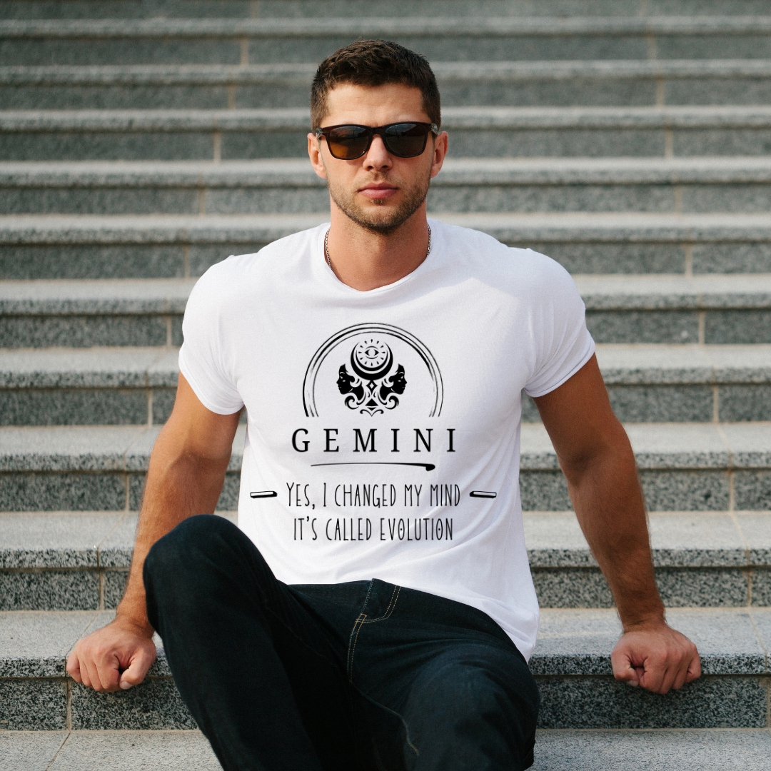 Gemini Evolution Tee, Astrology Shirt, Zodiac T-Shirt, Funny Horoscope Shirt, Unisex Astrology Top, Gift for Geminis
