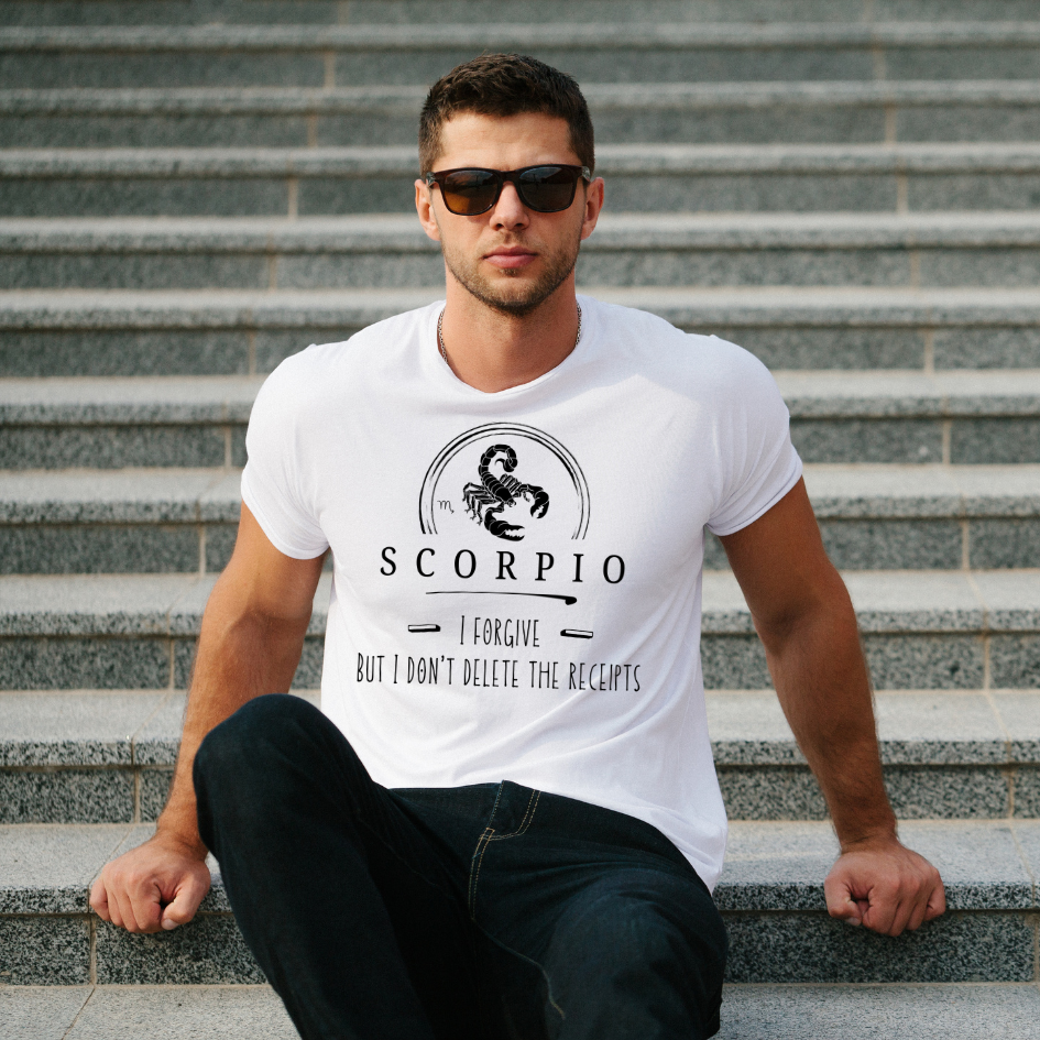 Scorpio Zodiac Tee, Astrology Shirt, Funny Graphic Tee, Unisex Short Sleeve, Gift for Birthdays, Astrology Lovers, Scorpios