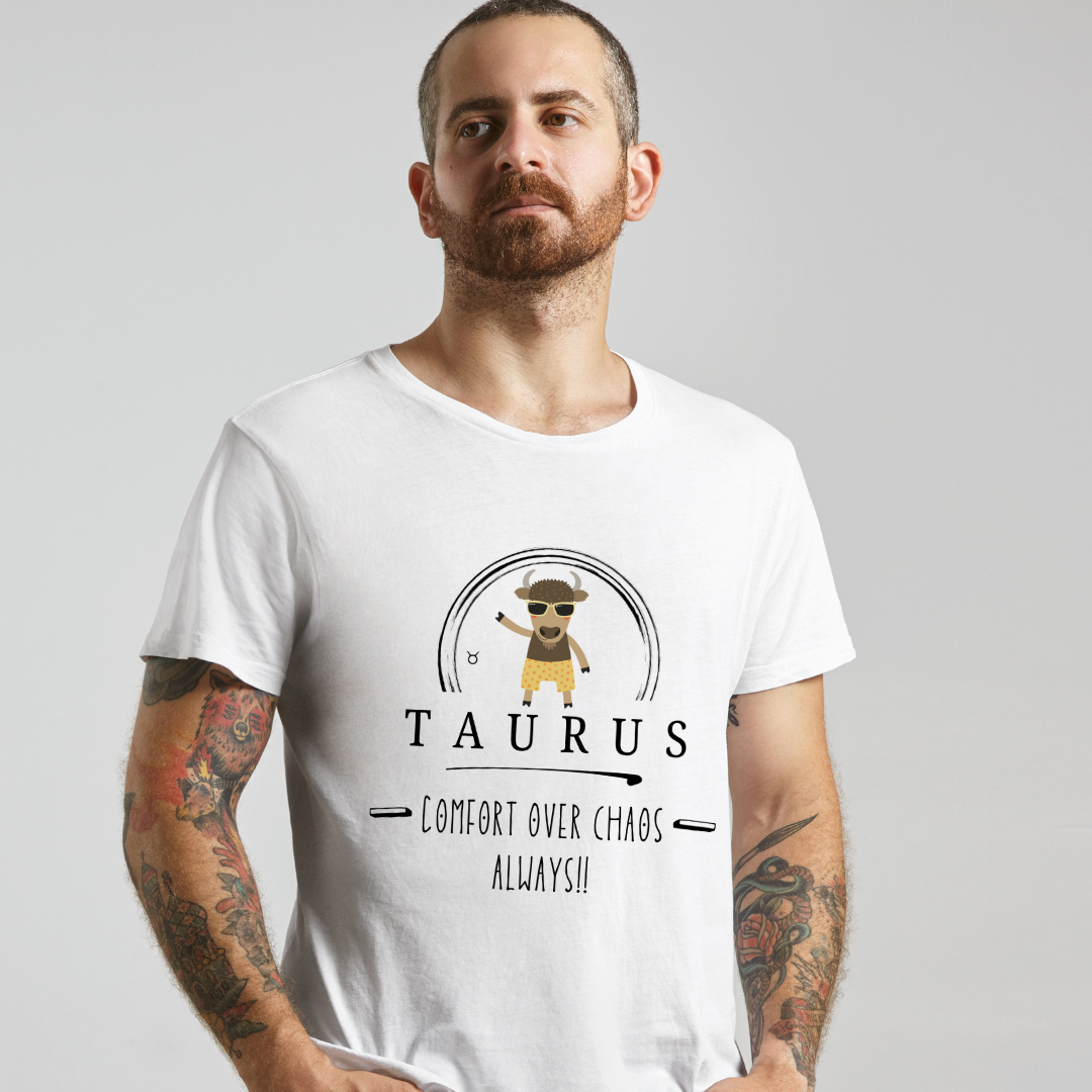 Taurus Zodiac Tee - Comfort Over Chaos, Astrology Shirt, Unisex Tee, Gift for Taurus, Horoscope Top