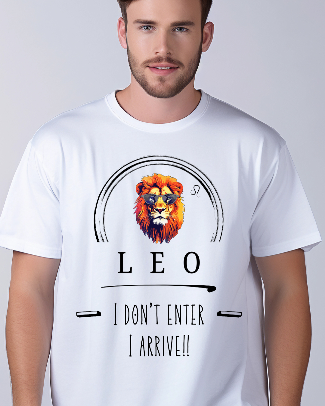 Leo Zodiac Short Sleeve Tee | Unisex Astrology Shirt, Gift for Leo, Horoscope Top, Birthday Celebration Tee, Unique Zodiac Apparel