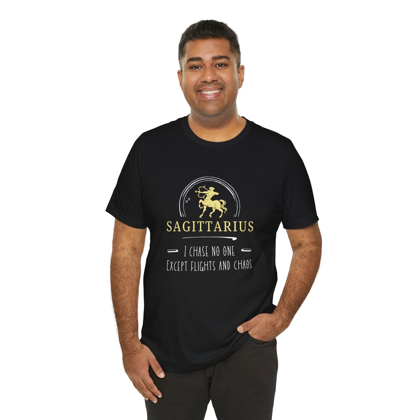 Sagittarius Zodiac Tee - I Chase No One, Astrology Shirt, Horoscope Gift, Unisex T-shirt, Birthday Apparel, Celestial Style