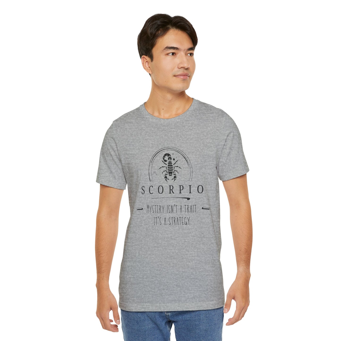 Scorpio Short Sleeve Tee, Zodiac T-Shirt for Scorpio, Astrology Shirt Gift, Birthday Tee, Mystery Isn't a Trait