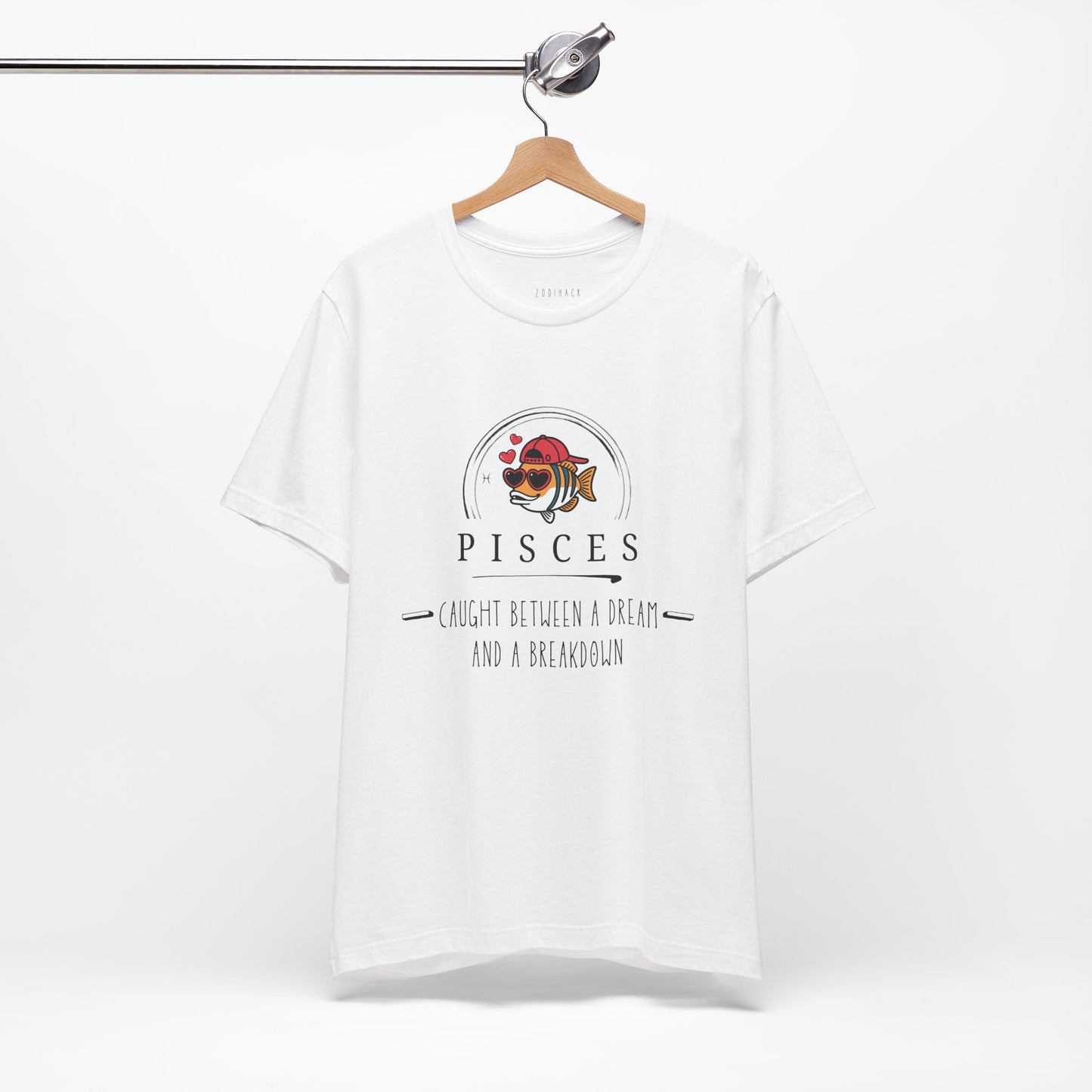 Pisces Caught Between a Dream and a Brink of Reality Tee, Zodiac T-Shirt, Astrology Shirt, Personalized Gift, Unisex Casual Wear