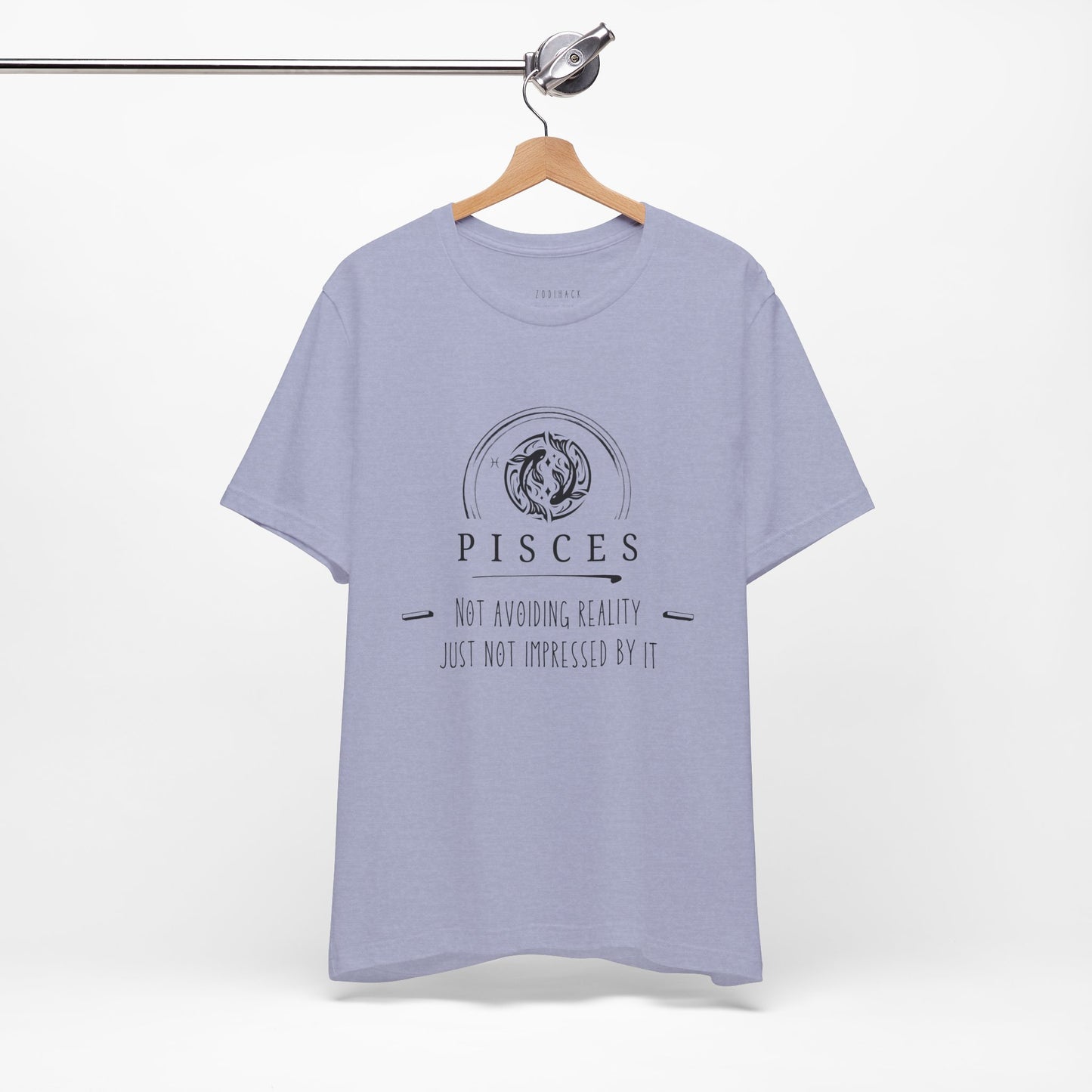 Pisces Zodiac Tee, Astrology T-Shirt, Birthday Gift, Horoscope Apparel, Celestial Design, Unisex Short Sleeve