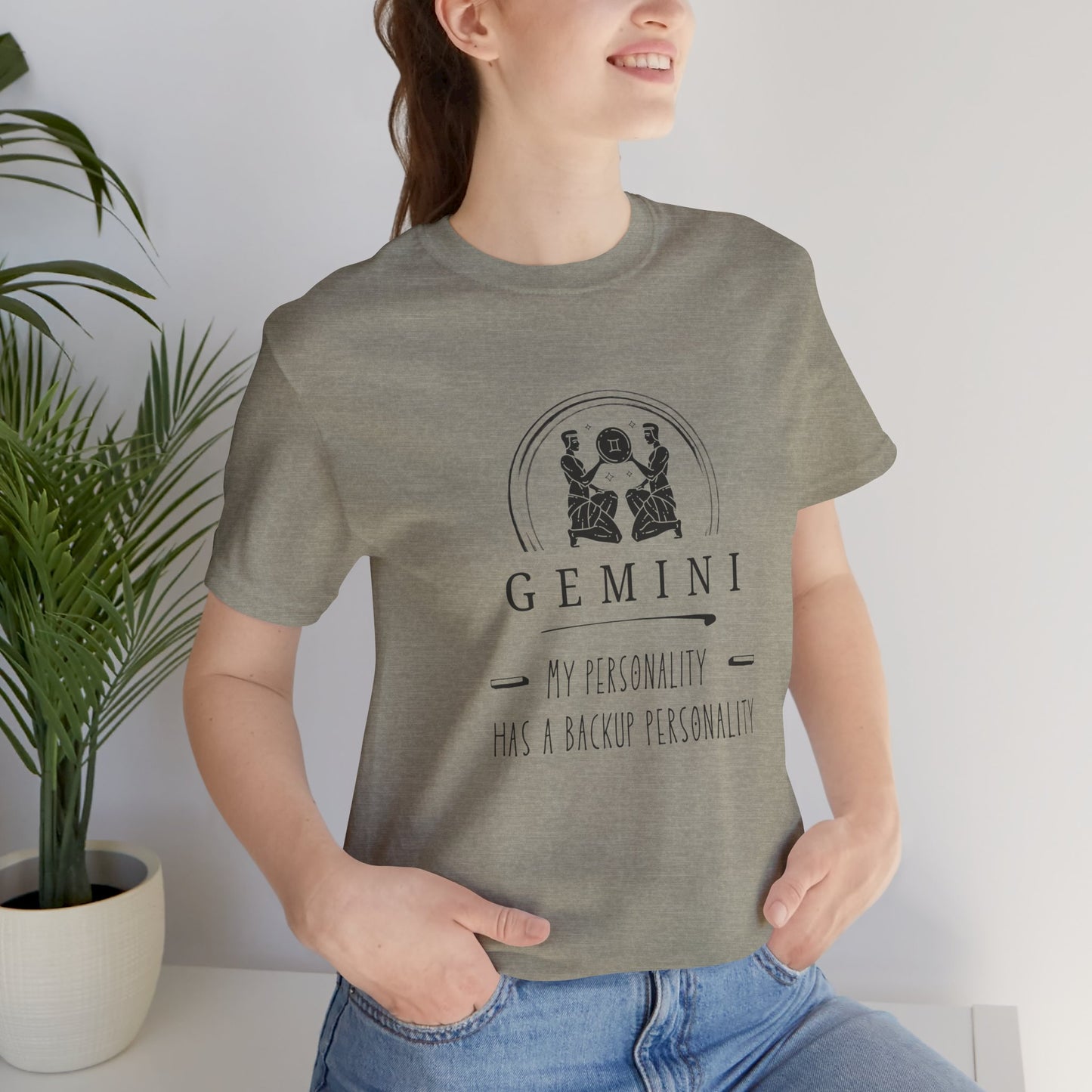 Gemini Astrology Tee - My Personality Has a Backup Personality, Zodiac Shirt, Horoscope Gift, Unisex Gemini Tee, Birthday Shirt