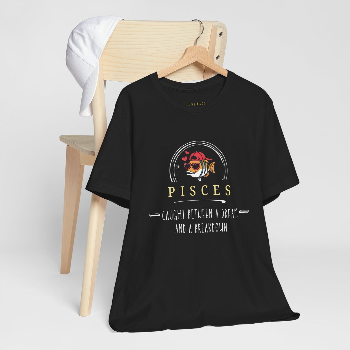 Pisces Caught Between a Dream and a Brink of Reality Tee, Zodiac T-Shirt, Astrology Shirt, Personalized Gift, Unisex Casual Wear