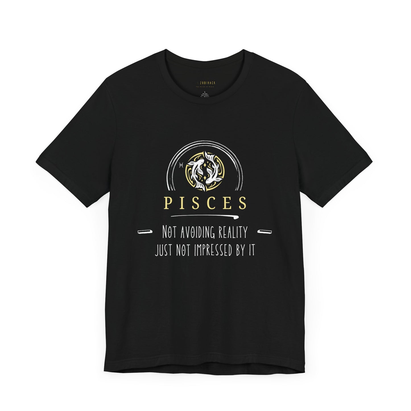 Pisces Zodiac Tee, Astrology T-Shirt, Birthday Gift, Horoscope Apparel, Celestial Design, Unisex Short Sleeve