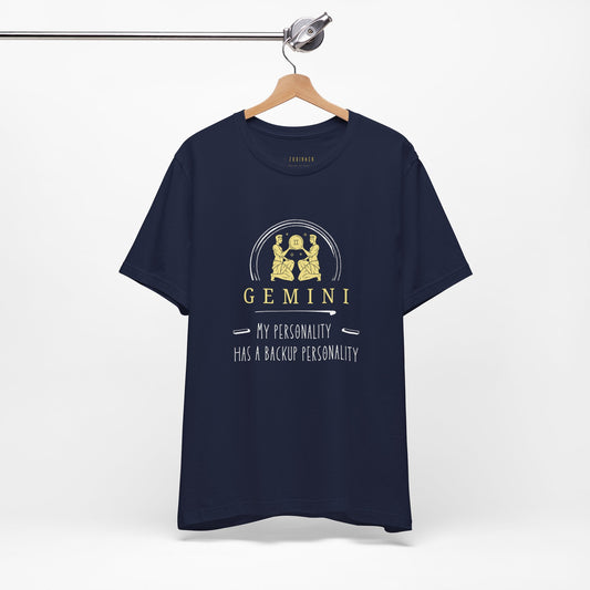 Gemini Astrology Tee - My Personality Has a Backup Personality, Zodiac Shirt, Horoscope Gift, Unisex Gemini Tee, Birthday Shirt